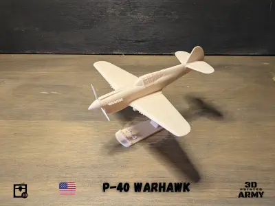 Curtiss P-40 WARHAWK - STL files for 3D printer  3D print model