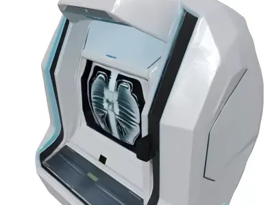 Futuristic Medical Scanner 3D Model 3D model