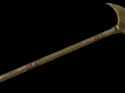 Egyptian Palm Axe Low-poly 3D model