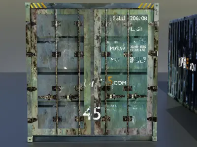 Rusty Container 2 styles Free 3D model purchase
