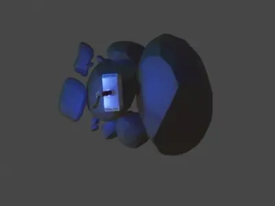 Hummer rock with hammer Free 3D model