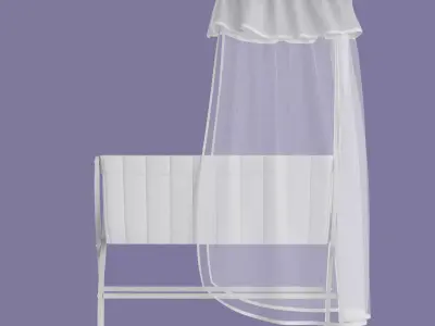 Childis baby Bed set 3d model 3D model