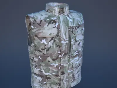 Military Vest Low-poly 3D model order