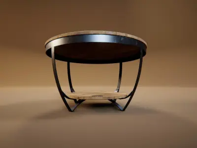 Coffee Table 9 Low-poly 3D model