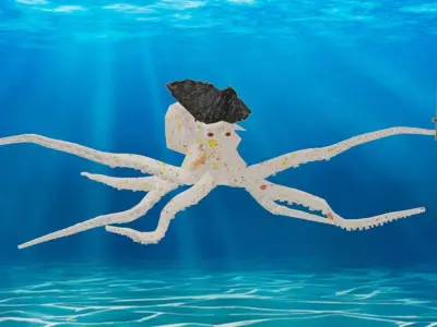 Octopus Free low-poly 3D model Free low-poly 3D model