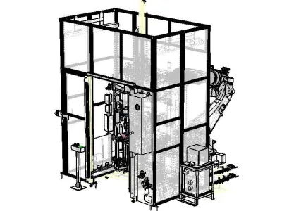 Spot Welding Machine of Crossmember Sub-Assy 3D model