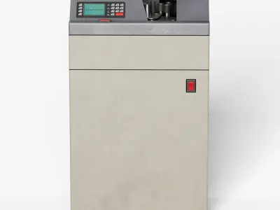 Money Counting Machine Low-poly 3D model