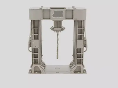 Industrial Hydraulic Press Frame for 3D print 3D model