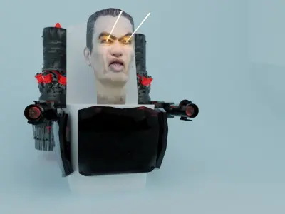 skibidi toilet Upgraded toilet boss 3D model