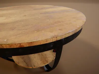 Coffee Table 9 Low-poly 3D model