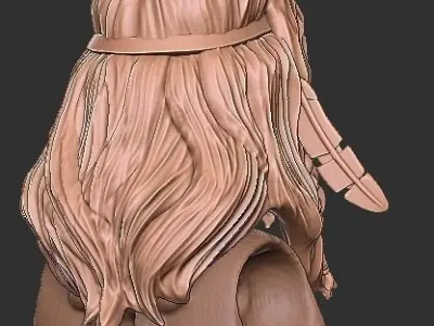 Goldmoon Mythic Legions Head and Staff 3D print model