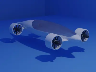 Vision VTOL concept 3D model 3D model