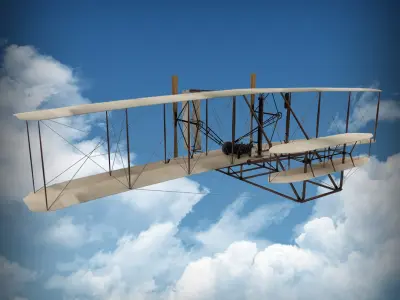 Wright Brothers Flyer 1 1903 3D model