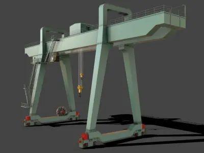 PBR Double Girder Gantry Crane V1 - Multi color Pack