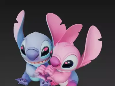 Stitch - Couple 3D print model