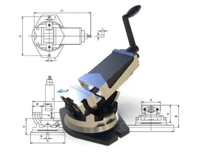 Machine Vise  3D model
