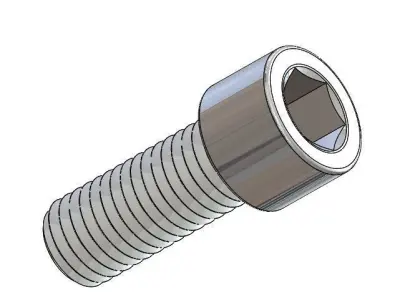 M12x30 bolt 3D model