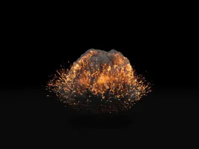 Super Realistic Explosion 9 - vdb animated 3D model