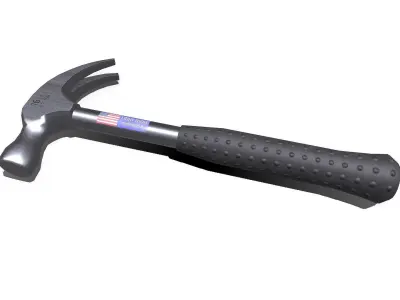 Claw Hammer Low-poly PBR Low-poly 3D model