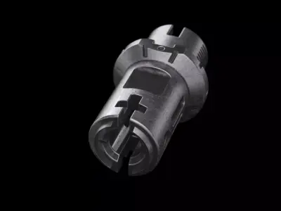 Muzzle brake technical part industrial design 3D model
