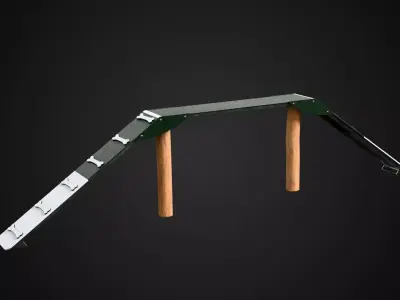 Dog Agility Bridge Low-poly 3D model