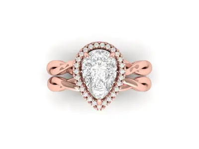 Pear Infinity  Ring 3D print model