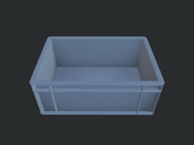 Euro Stacking Box Low-poly 3D model
