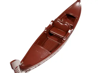 Venetian gondola 3D print model