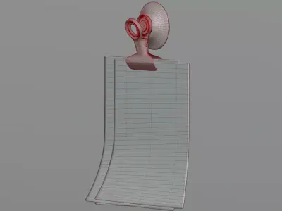 Suction cup holder 3D model