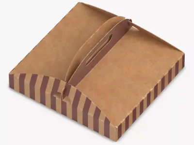 Pizza Box 01 3D model