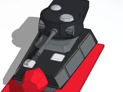 Mc47 tank  3D model