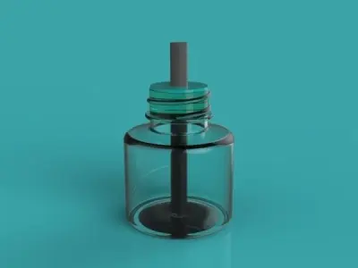 Fuel Container Injection blow moulding part Free 3D model