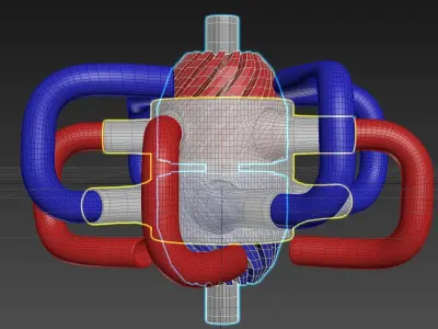 Inverted Supra Turbine - Concept 3D model