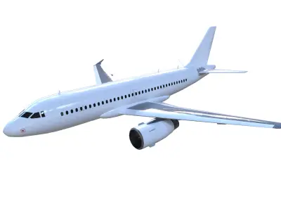 Airliner Low-poly 3D model