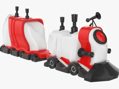 Toy train Free 3D model get