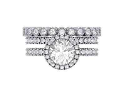 Wedding Ring  3D print model 235