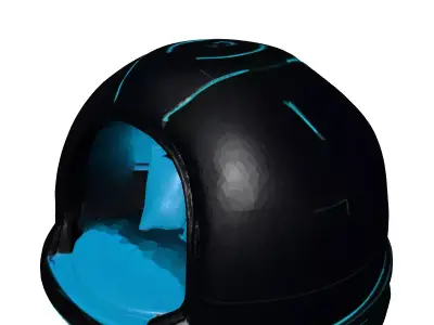 SciFi Relaxation Sleep Pod 3D model