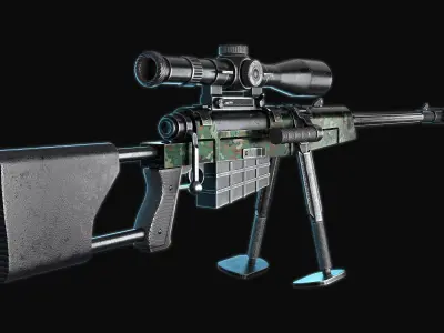 sniper  black arrow Free 3D model