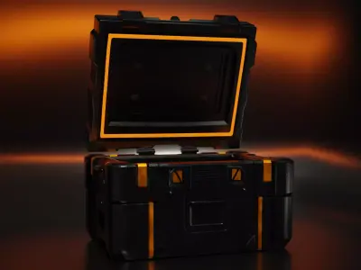 Game case Free 3D model
