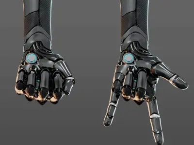 hand anatomy mechanical 3D model purchase
