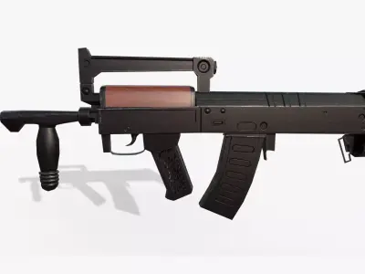 Groza Rifle Low-poly 3D model