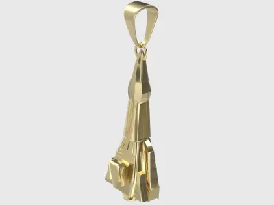  Space Ship Pendant 