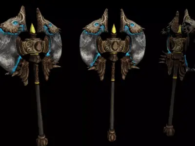 DarkFantasy sword Low-poly 3D model