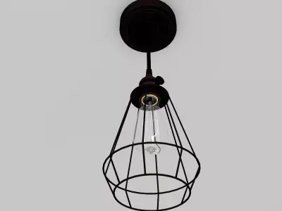 Industrial pendant lamp 1 3D model