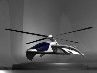 Future Helicopter 3D model purchase