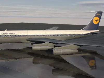 Boeing 707-320c 3D model