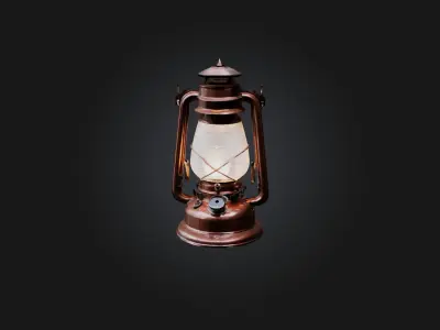 Gas Lantern Low-poly 3D model