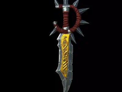 blade world of warcraft sword Low-poly 3D model