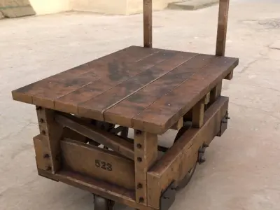 Vintage Factory Cart 3D model