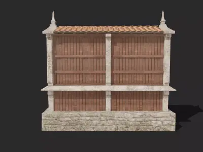 Galician Granary Horreo 3D model